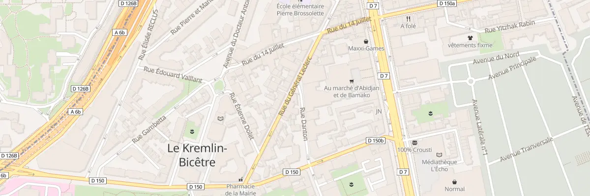 Plan du 31 Rue du Général Leclerc au Kremlin-Bicêtre