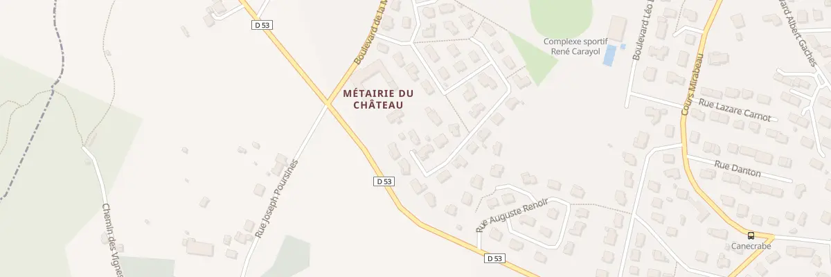 Plan du 7 Rue Gustave Courbet à Aussillon