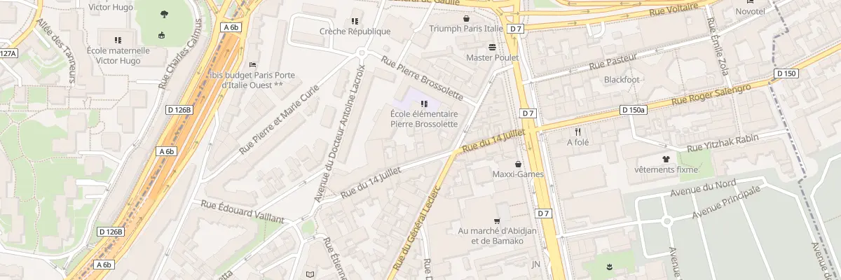 Plan du 10 Rue Quatorze Juillet au Kremlin-Bicêtre
