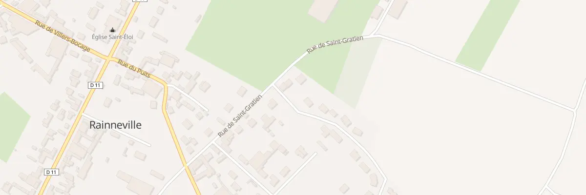 Plan du 16 Rue de Saint-gratien à Rainneville