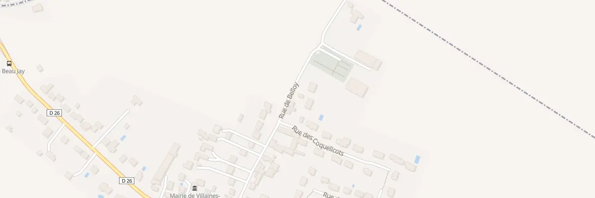 Plan du 12 Rue de Belloy à Villaines-sous-Bois