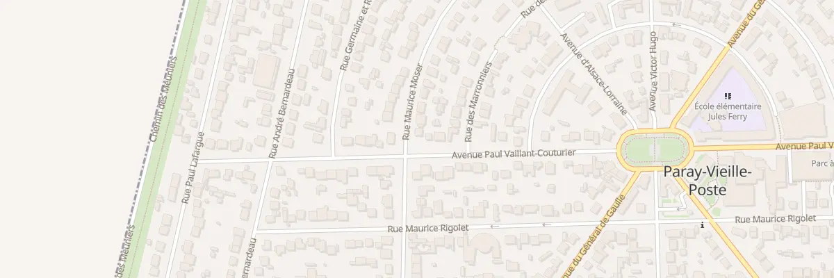 Plan du 2 Rue Maurice Moser à Paray-Vieille-Poste
