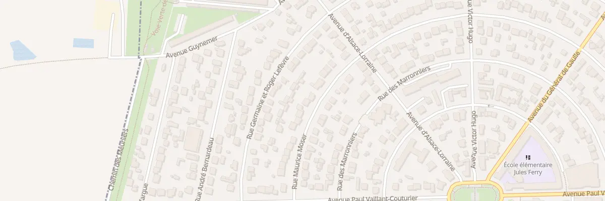 Plan du 25 Rue Maurice Moser à Paray-Vieille-Poste