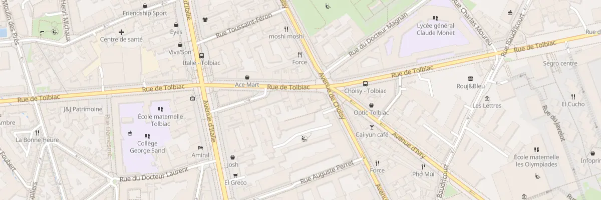 Plan du 139 Rue de Tolbiac à Paris 13e Arrondissement