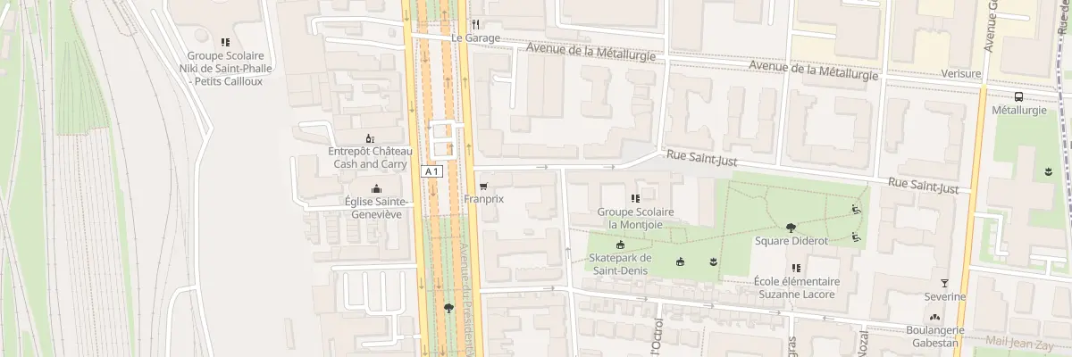 Plan du 4 All Saint-Just à Saint-Denis