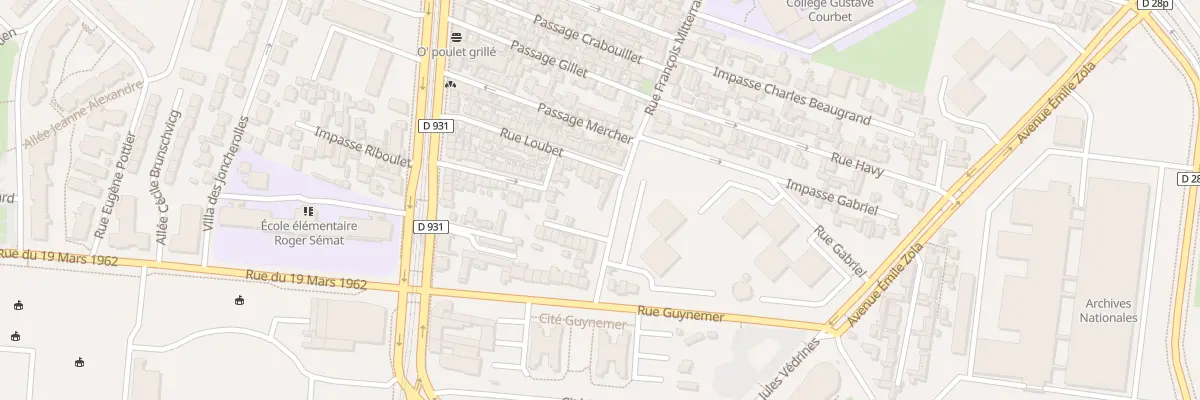Plan du 40 Rue Loubet à Saint-Denis