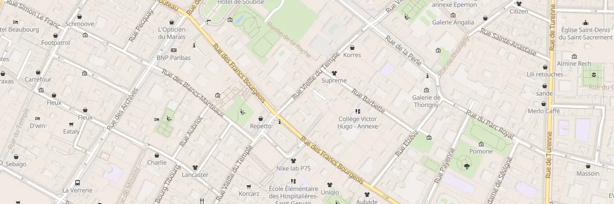 Plan du 60 Rue Vieille du Temple à Paris 3e Arrondissement
