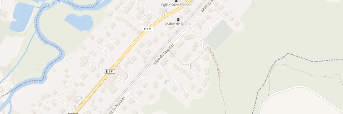 Plan du 20 All du Mazelin à Baulne