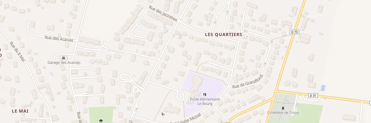 Plan du 2B Av du Cabaret à Trouy