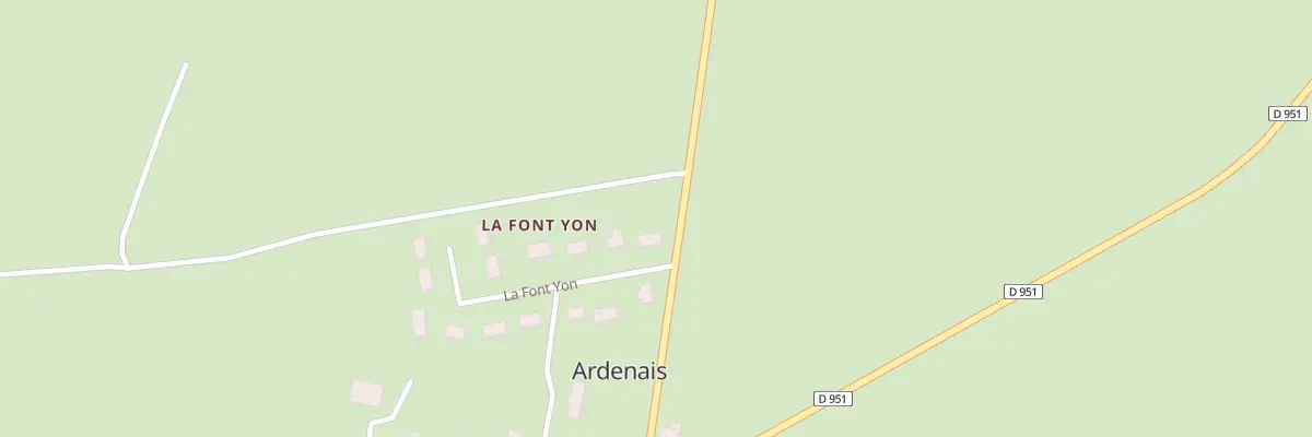 Plan du 102 La Font Yon à Ardenais