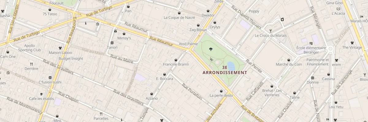 Plan du 154 Rue du Temple à Paris 3e Arrondissement
