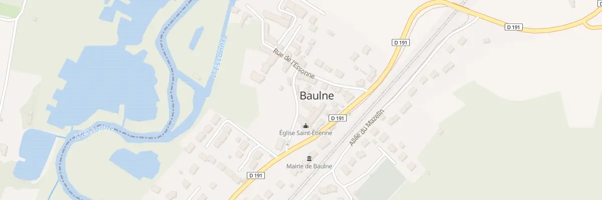 Plan du 67 Rte de Corbeil à Baulne