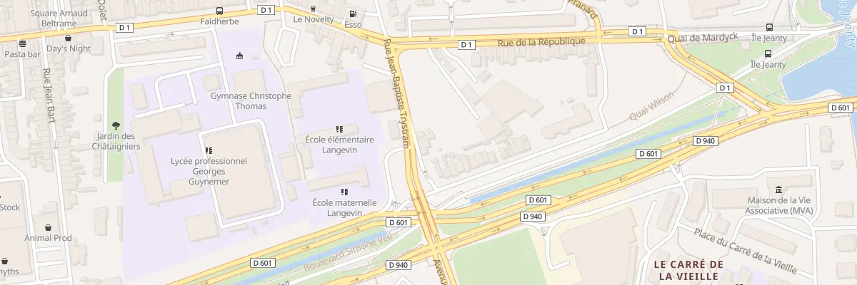 Plan du 4 Rue Jean Baptiste Trystram Sp à Dunkerque