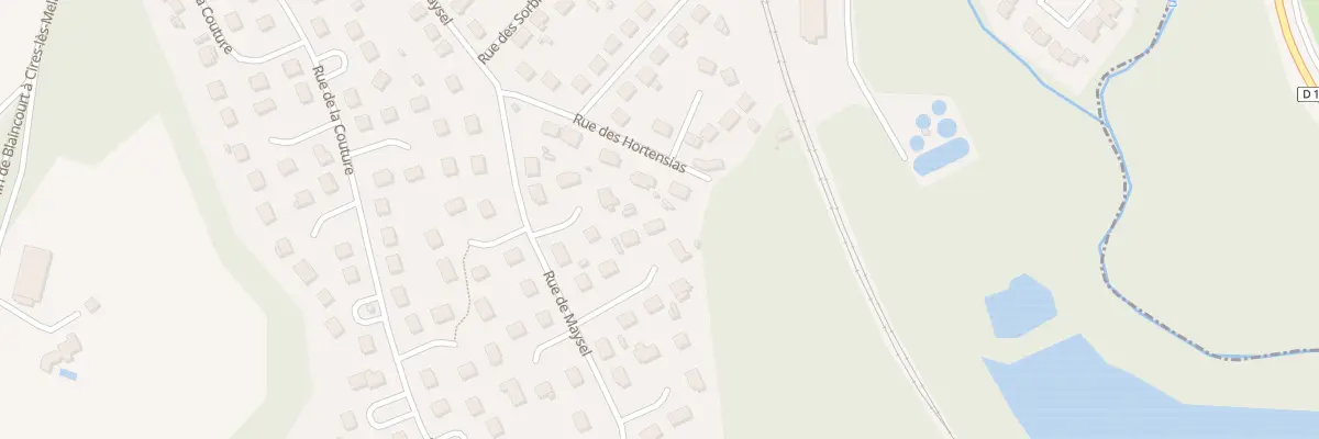 Plan du 41 Rue de Maysel à Cires-lès-Mello