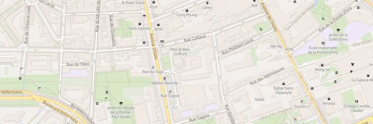 Plan du 121 Av d’Italie à Paris 13e Arrondissement