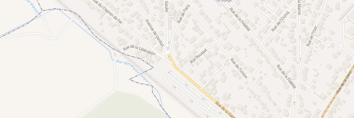 Plan du 72 Rue de la Gare à Ézanville