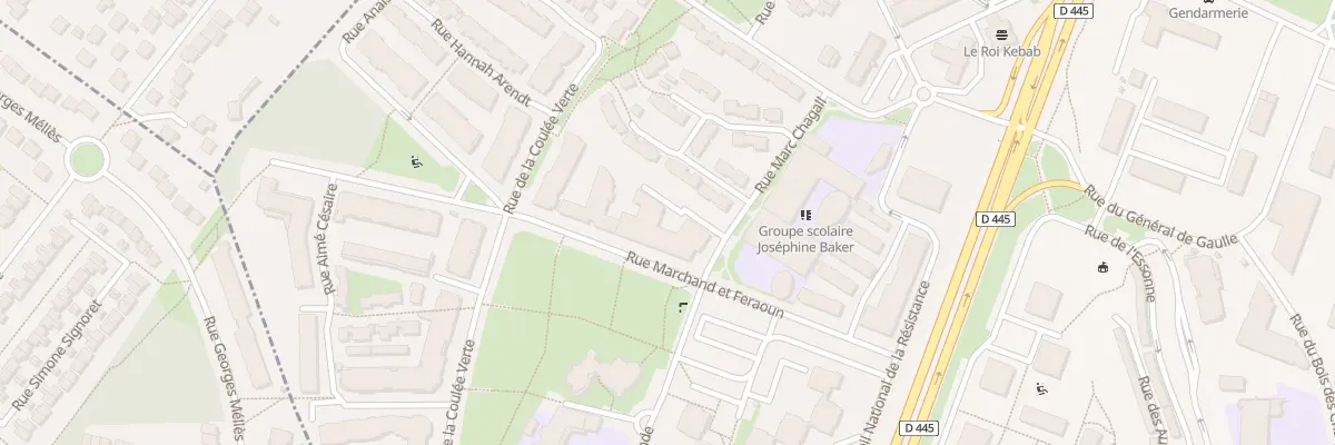 Plan du 200 Rue Marchand et Feraoun à Fleury-Mérogis