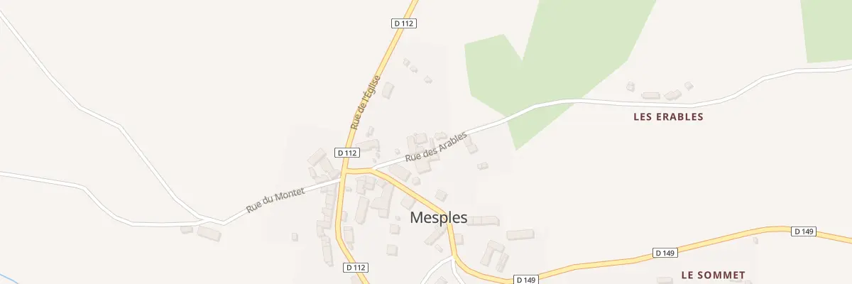 Plan du 5025 Le Bourg à Mesples