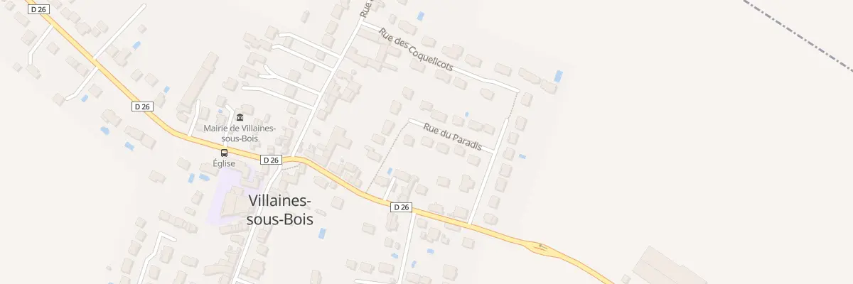 Plan du 11 Rue du Paradis à Villaines-sous-Bois