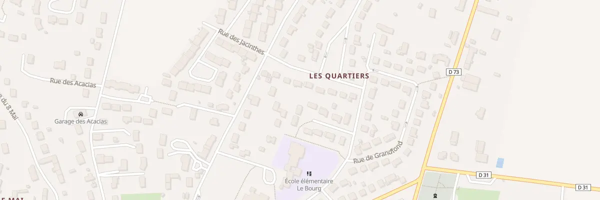 Plan du 5 All des Ecoles à Trouy