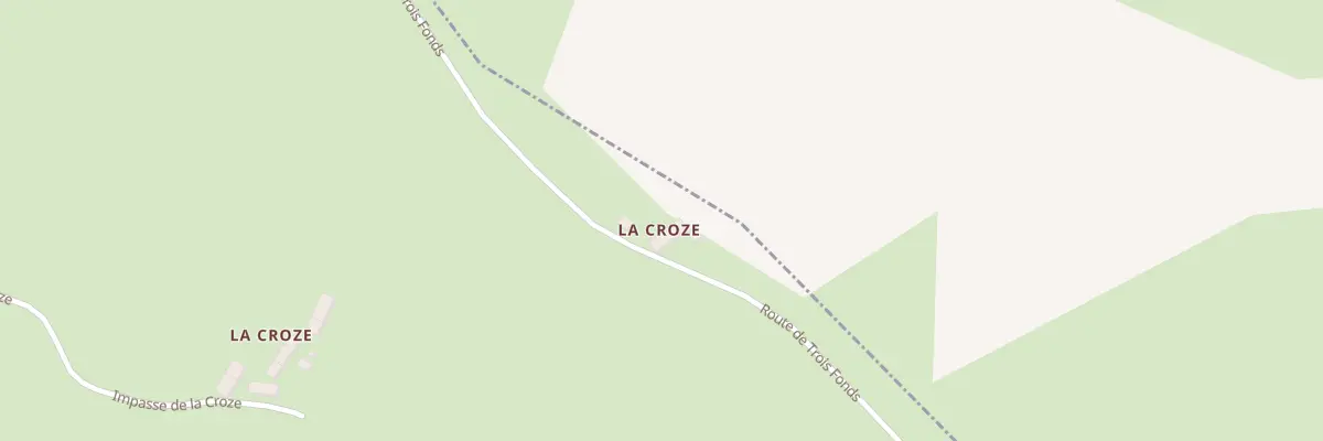 Plan du 5054 La Croze à Mesples