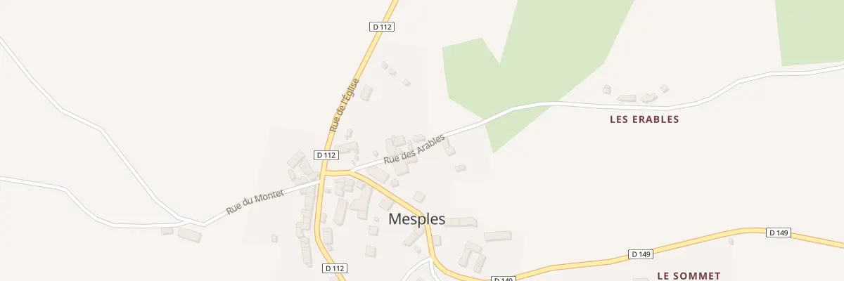 Plan du 5027 Le Bourg à Mesples