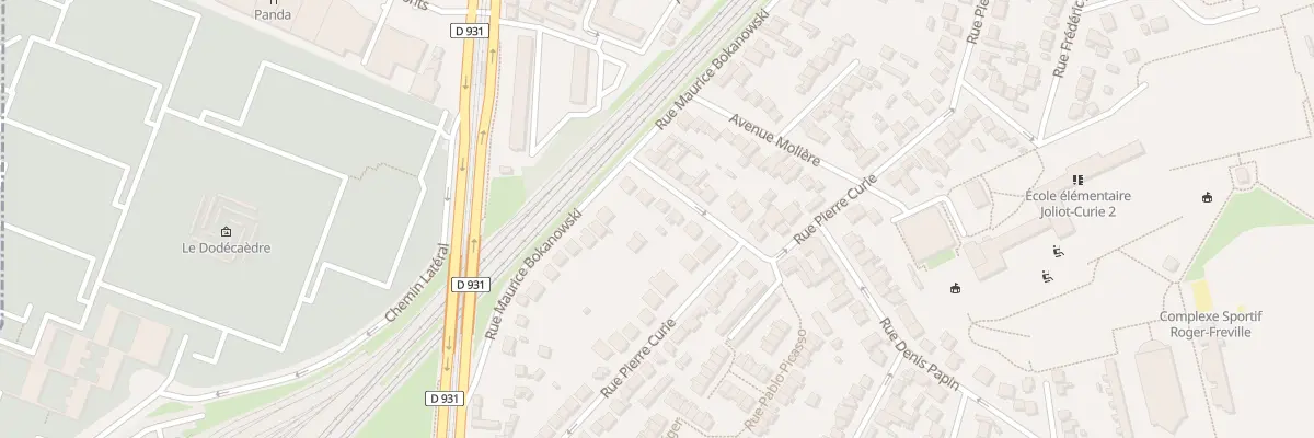 Plan du 6 Rue du Chemin de Fer Pierrefit à Saint-Denis