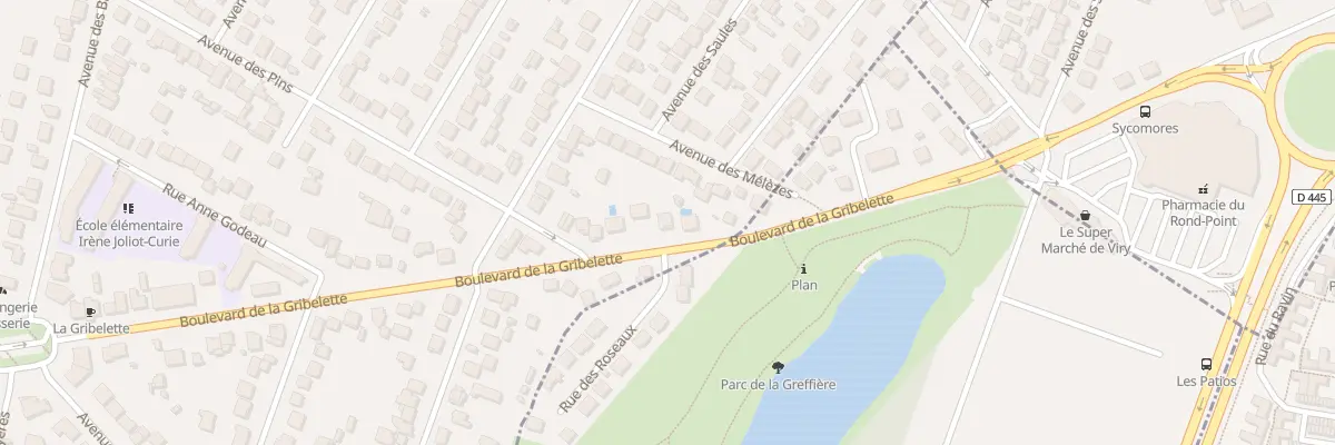Plan du 63B Bd de la Gribelette à Morsang-sur-Orge