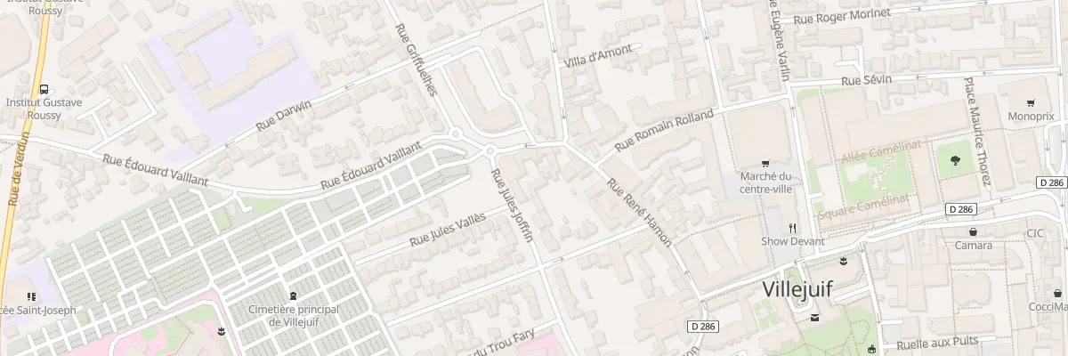 Plan du 3 Rue Edouard Vaillant à Villejuif