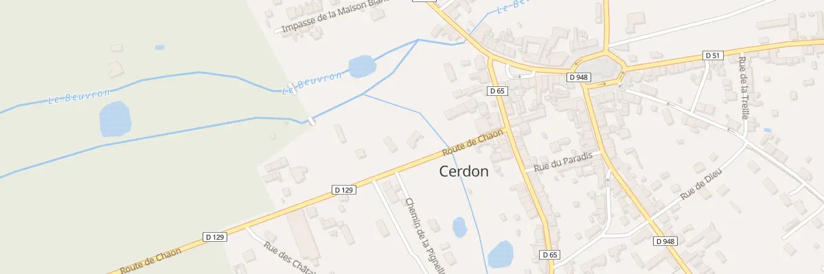Plan du 4 Rte de Chaon à Cerdon