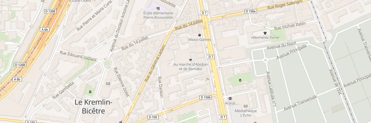 Plan du 3 Rue Danton au Kremlin-Bicêtre