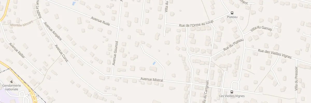 Plan du 22B Av Mistral à La Ferté-Alais