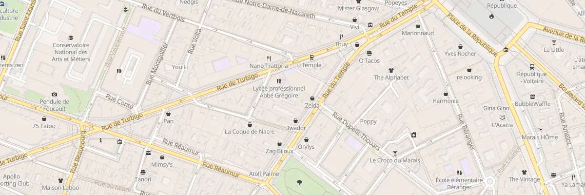 Plan du 191 Rue du Temple à Paris 3e Arrondissement