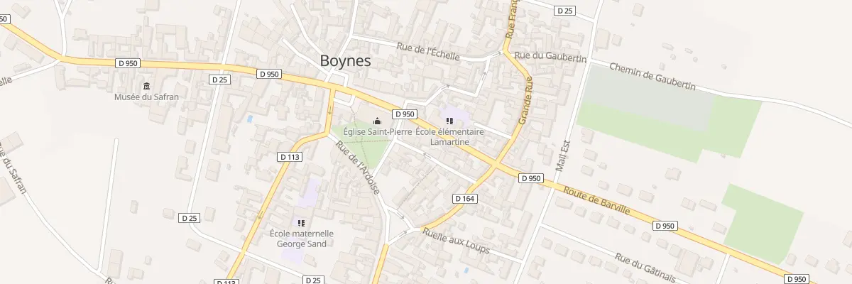 Plan du 2 Rte de Barville à Boynes