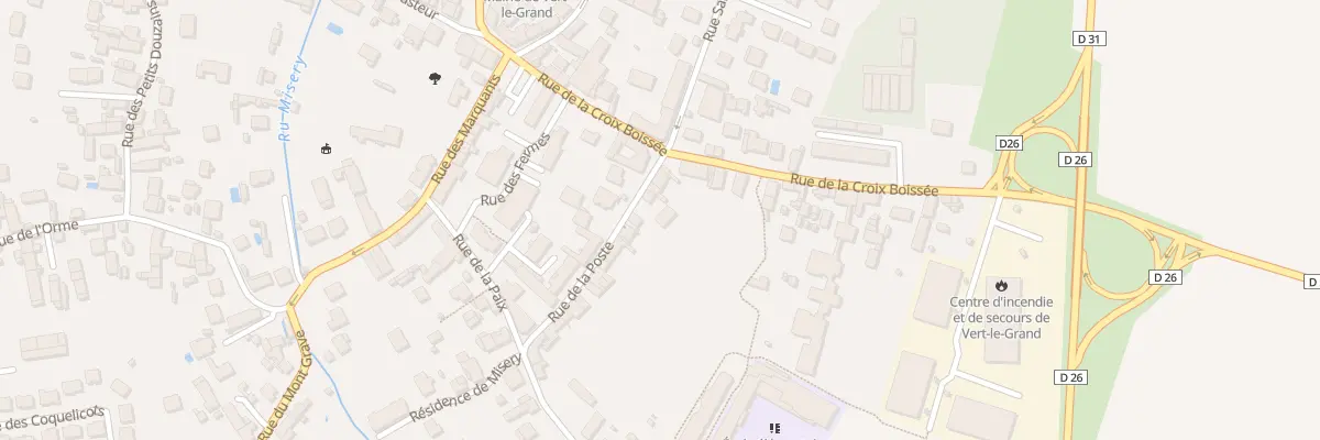 Plan du 3T Rue de la Poste à Vert-le-Grand