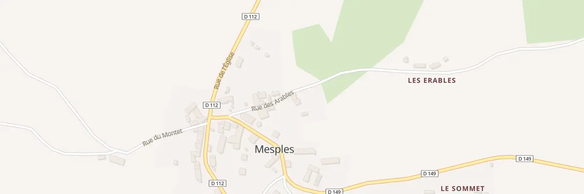 Plan du 5028 Le Bourg à Mesples