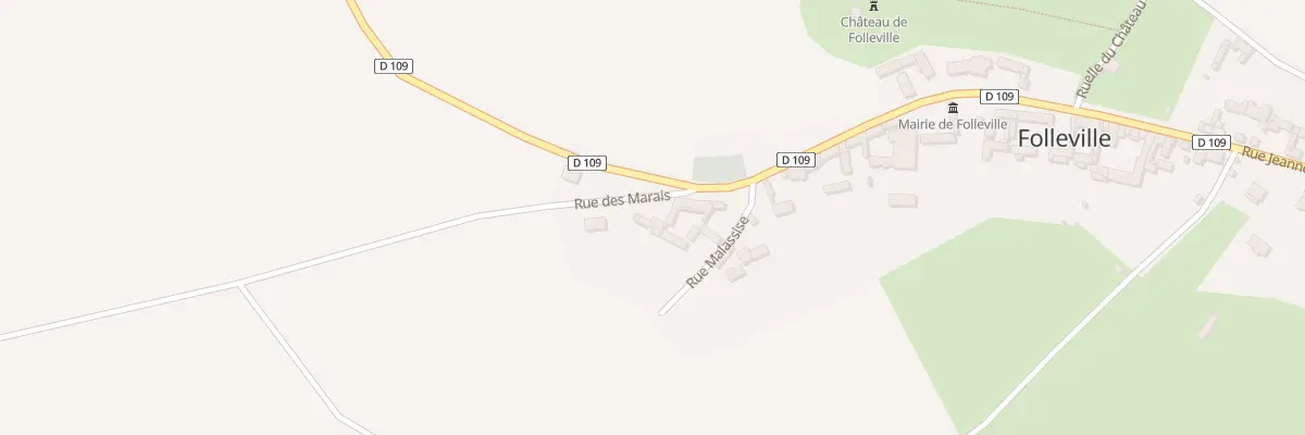Plan du 1 Rue des Marais à Folleville