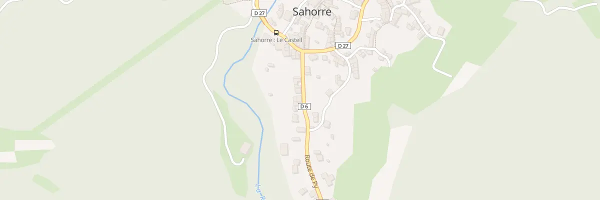 Plan de Rte de Py à Sahorre