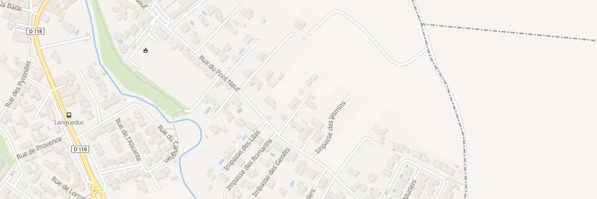 Plan du 3 Imp des Lauriers à Villegailhenc