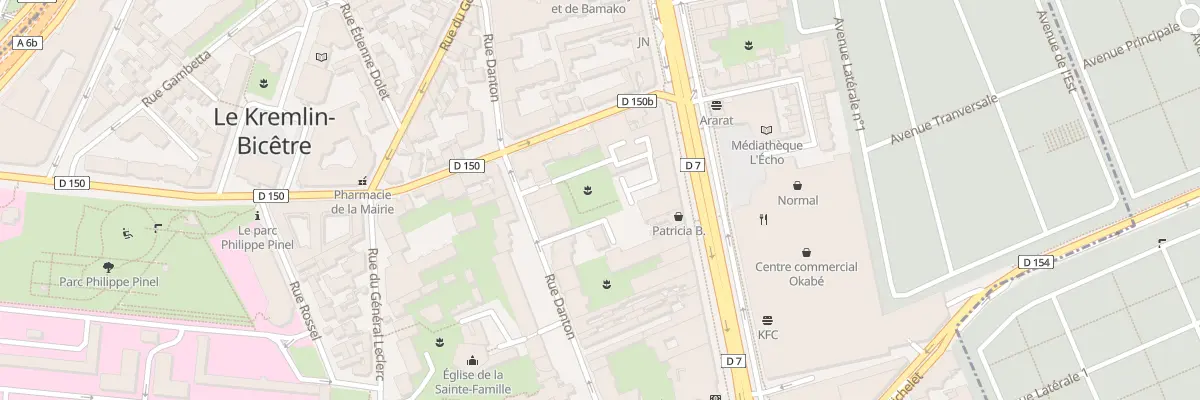 Plan du 58 Av de Fontainebleau au Kremlin-Bicêtre