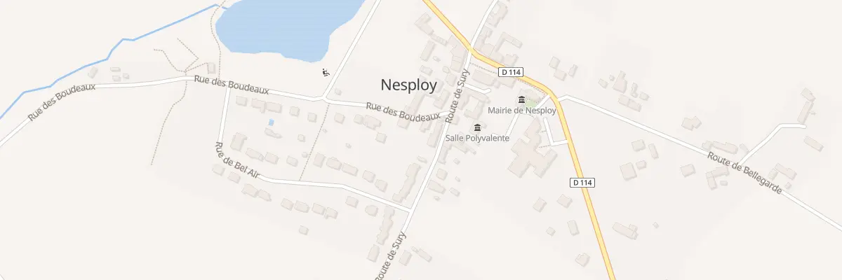 Plan du 16 Rte de Sury à Nesploy