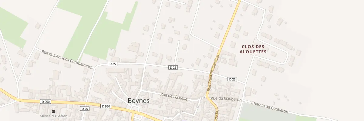 Plan du 1 Clos de la Poterne à Boynes