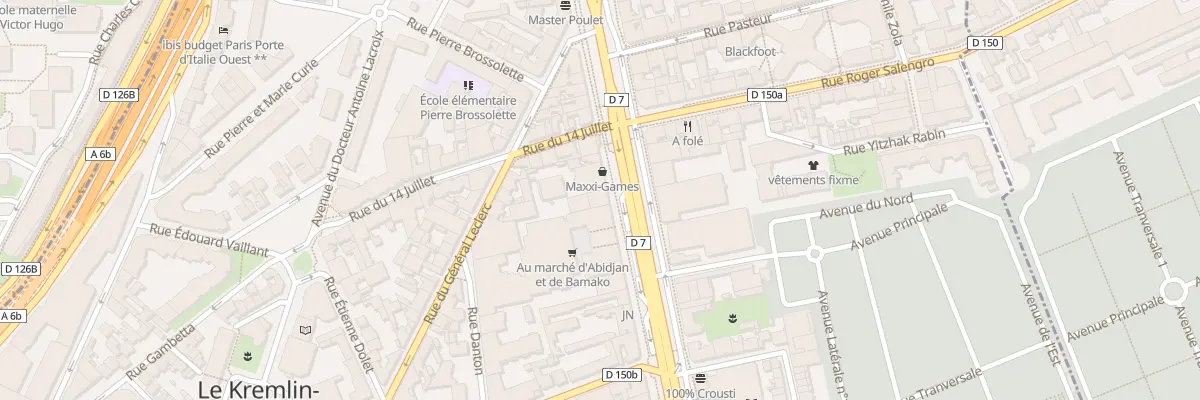 Plan du 34 Av de Fontainebleau au Kremlin-Bicêtre