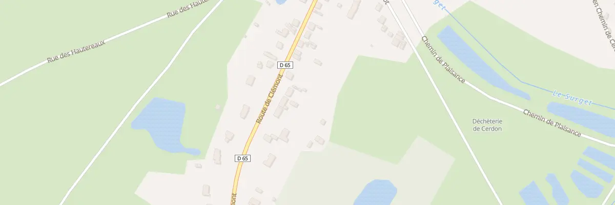 Plan du 31 Rte de Clémont à Cerdon