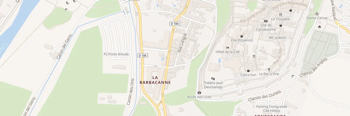 Plan du 7 Rue Longue à Carcassonne