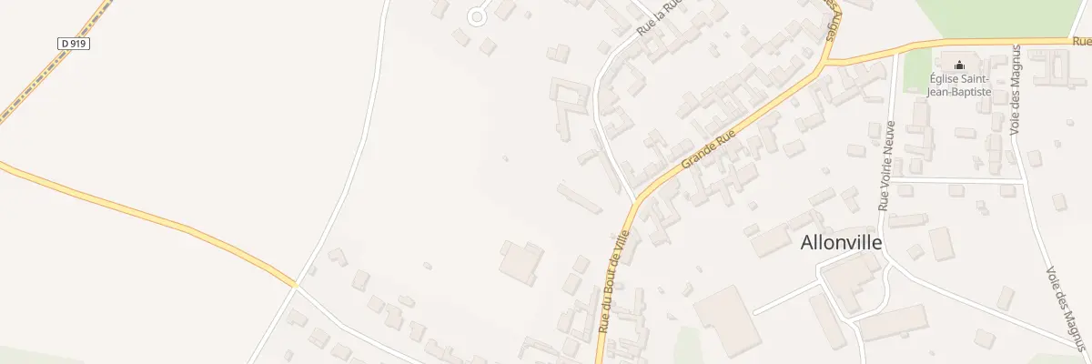 Plan du 2 Rue du Bout de Ville à Allonville