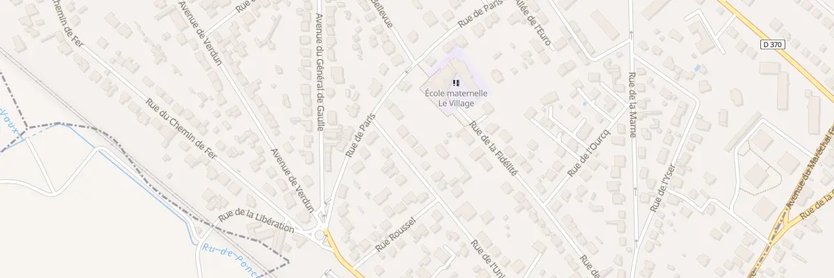 Plan du 34 Rue de l’Union à Ézanville