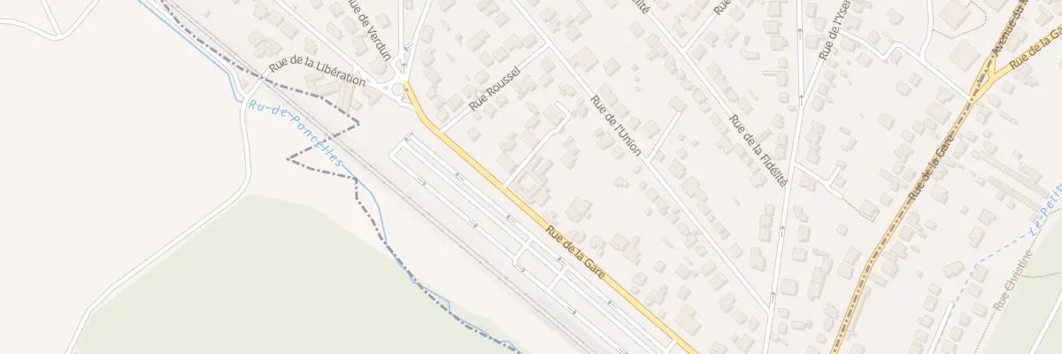 Plan du 68 Rue de la Gare à Ézanville