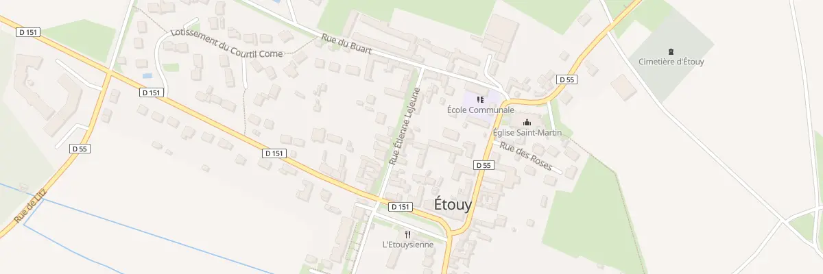 Plan du 76 Rue Etienne Lejeune à Étouy