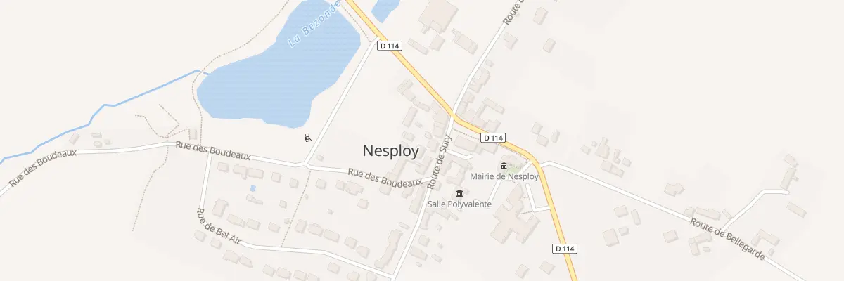 Plan du 8 Rte de Sury à Nesploy